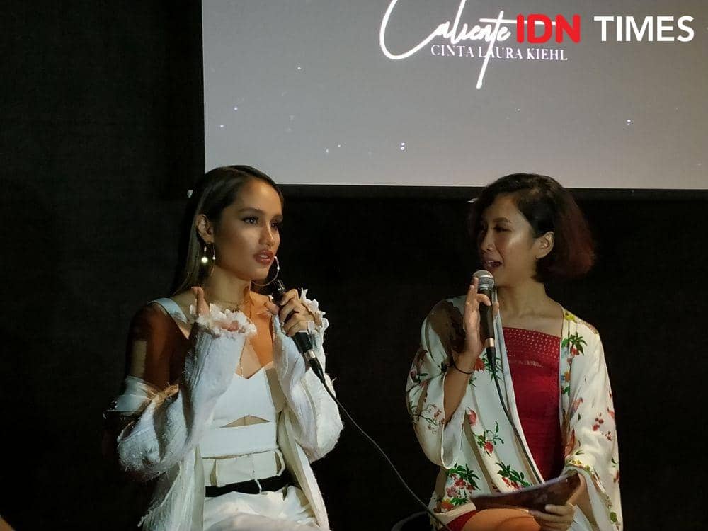 Penyanyi Cinta Laura dalam press conference rilis single Caliente di Jakarta. 22 November 2019. IDN Times/Nadia Umara