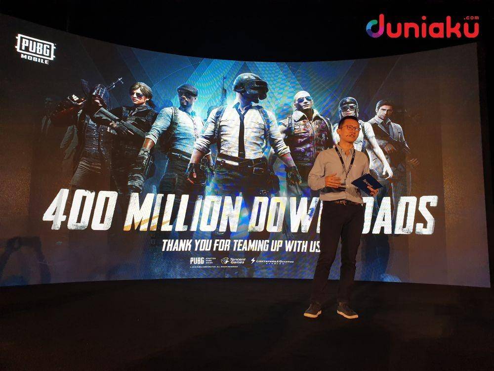 Vincent Wang menjabarkan total jumlah unduhan PUBG Mobile hingga saat ini. duniaku.com/Bayu D. Wicaksono