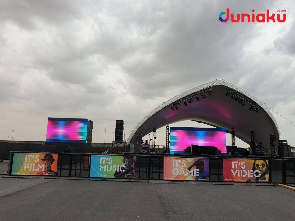 Area panggung ON.DXB 2019. duniaku.com/Bayu D. Wicaksono