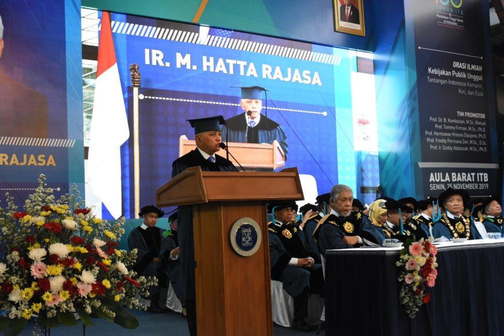 Dapat Gelar Kehormatan ITB, Hatta Rajasa Paparkan Agenda Ekonomi