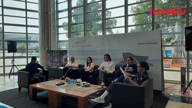 Aksan Sjuman, menjelaskan perangkat kelas dunia untuk kualitas suara terbaik. duniaku.com/Adhitya Daniel