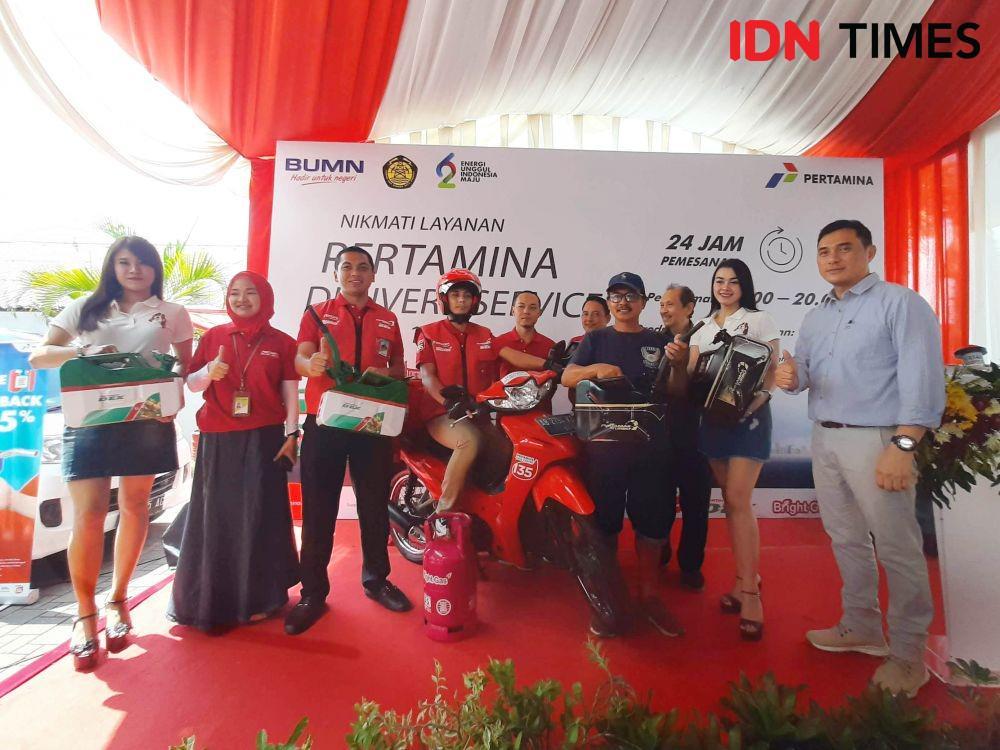 Pertamina MOR IV resmi meluncurkan Pertamina Delivery Service di SPBU COCO Lempuyangan, Rabu (27/11/2019). IDN Times/Holy Kartika