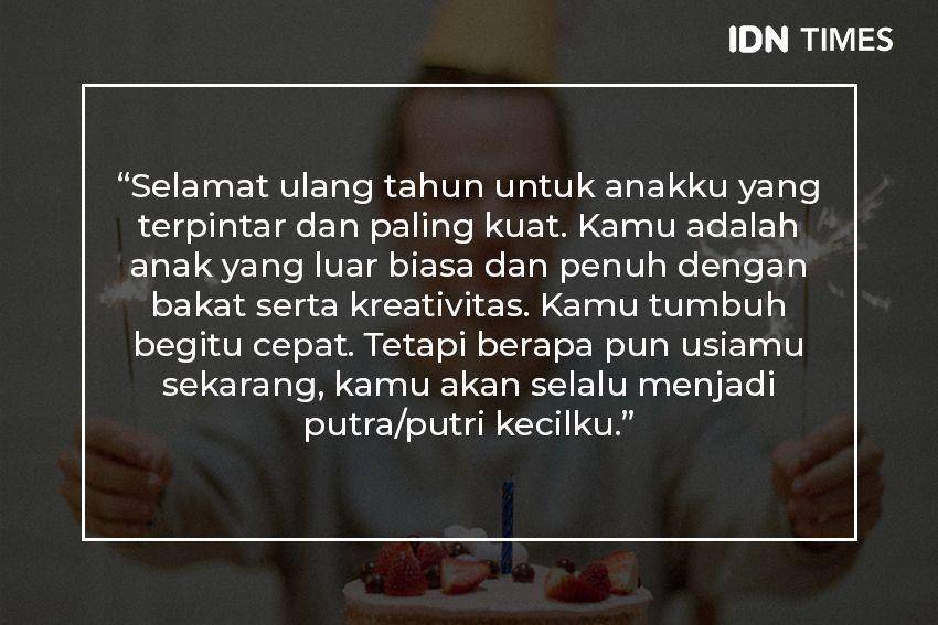 Ucapan ulang tahun untuk anak (IDN Times/Rully Bunga)