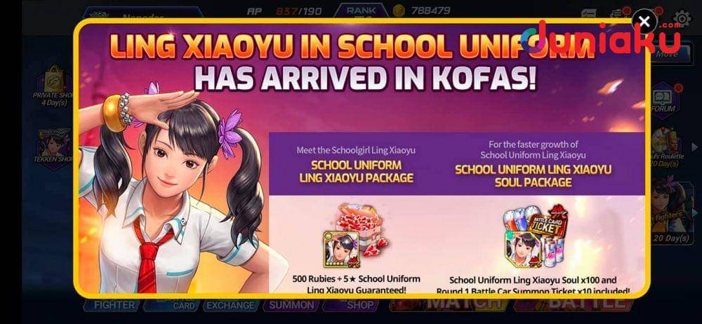 Xiaoyu Schoolgirl event. duniaku.com/Adhitya Daniel