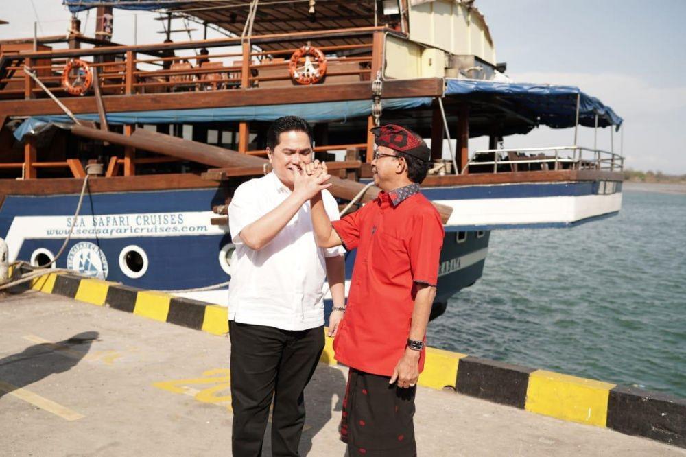 Menteri BUMN Erick Thohir dan Gubernur Bali I Wayan Koster. (Dok.Kementerian BUMN)