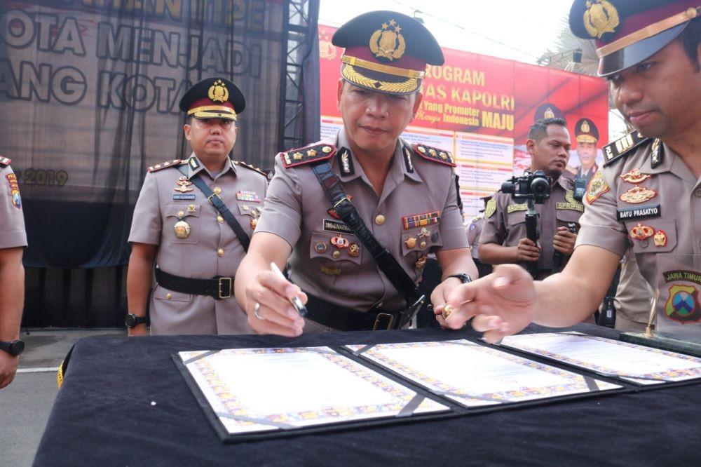 Kapolresta Malang Kota yang baru, AKBP Leonardus Simarmata, Kamis (28/11/2019). Dok Polresta Malang Kota