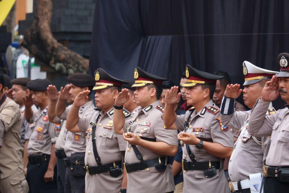 Suasan serah terima jabatan Kapolresta Malang Kota yang baru, Kamis (28/11/2019). Dok Humas Polresta Malang Kota