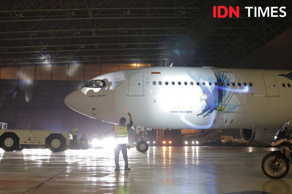 Acara Peluncuran Pesawat Garuda Airbus A330-900neo (IDN Times/Kevin Handoko)