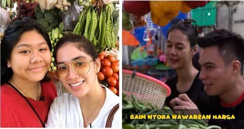 10 Gaya Seleb Belanja ke Pasar Tradisional, Sederhana hingga Stylish