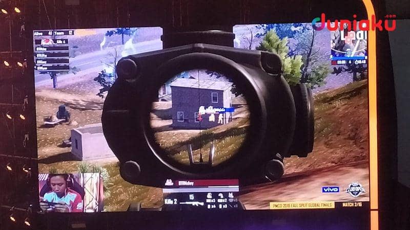 BTR Mcboy menarget lawan. duniaku.com/Dimas Ramadhan