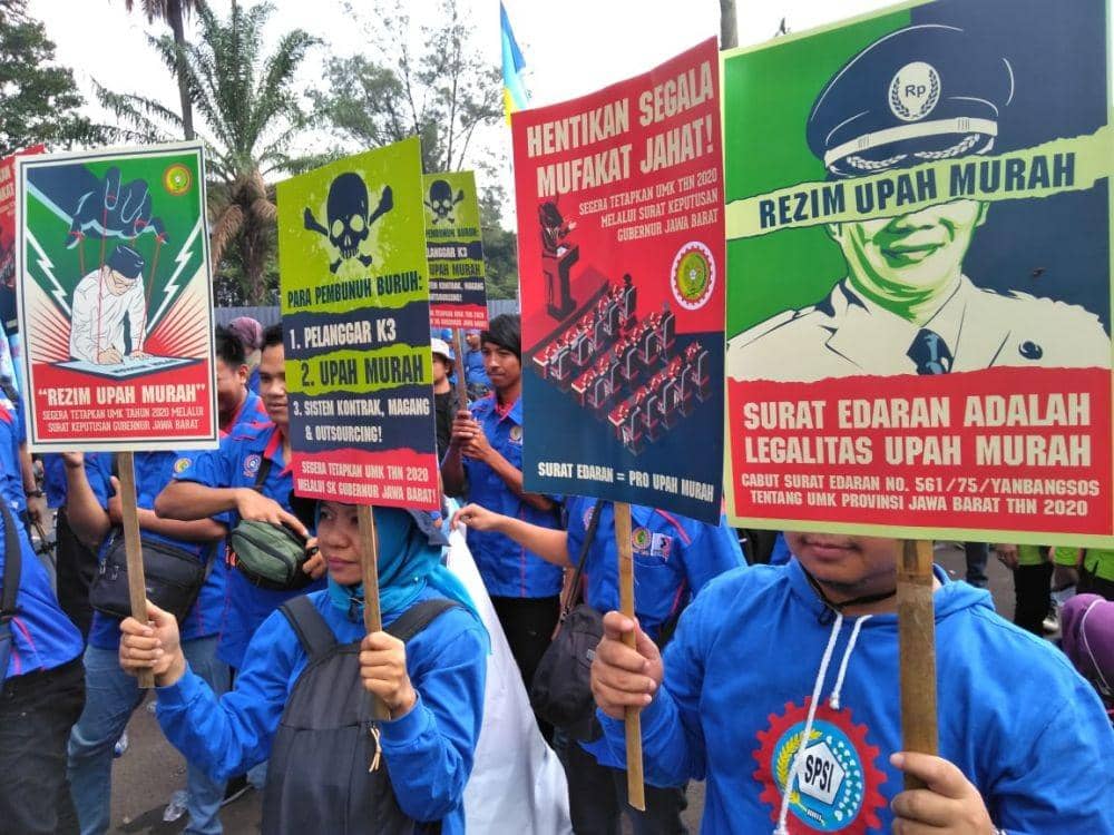Tarik Ulur Aturan UMK di Jabar, Gelombang Demo Buruh Tak Kunjung Surut