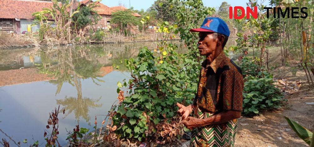 Kondisi Sungai Maribaya di Tegal yang sebelumnya viral karena berwarna pink, kini sudah normal, Senin (2/12). IDN times/Haikal Adithya