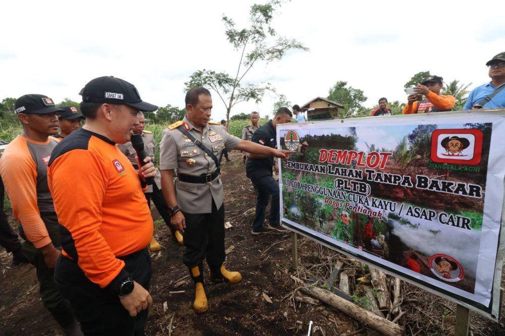 Buka Lahan Tanpa Bakar, Manggala Agni Pontianak Kembangkan Cuka Kayu