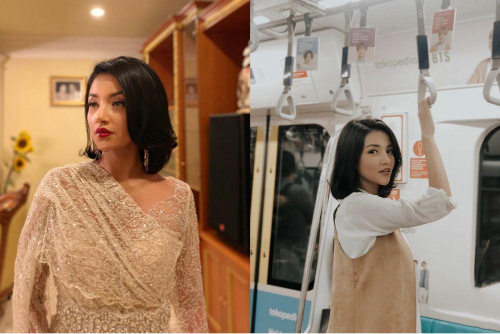 10 Potret Terbaru Tsania Marwa dengan Rambut Pendek