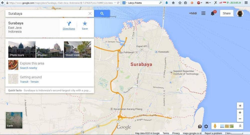 Google Street Lokasi Surabaya