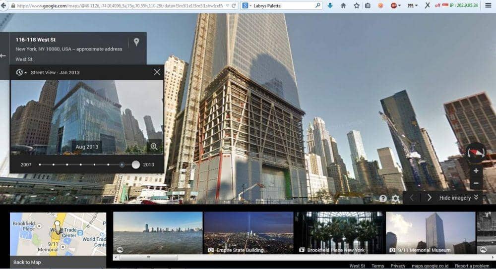 Google Street Freedom Tower di tahun 2013