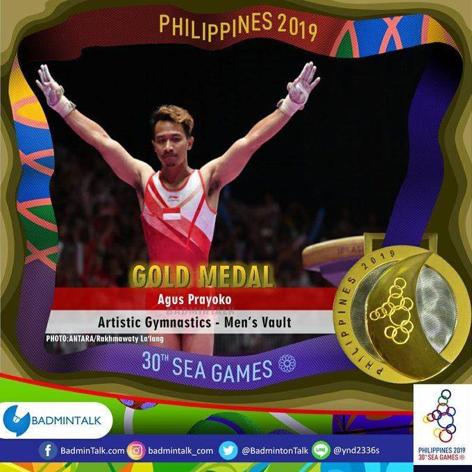 Gymnastic Sumbang Medali Emas ke-15 Indonesia di SEA Games 2019!