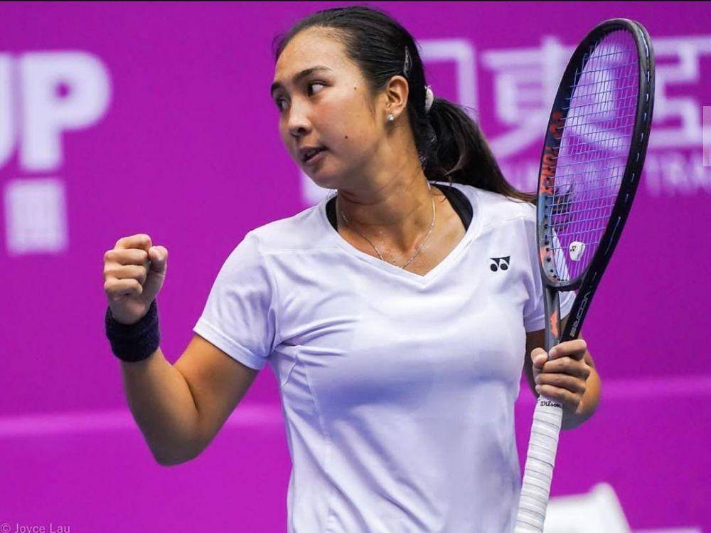 Aldila Sutjiadi menyumbang emas pertama dari canang olahraga tenis di SEA Games 2019 untuk Indonesia (Instagram.com/dila11)