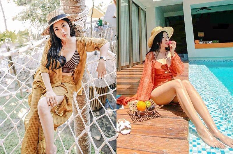 10 Gaya Liburan Elvia Cerolline, Pacar Billy Syahputra yang Glamor