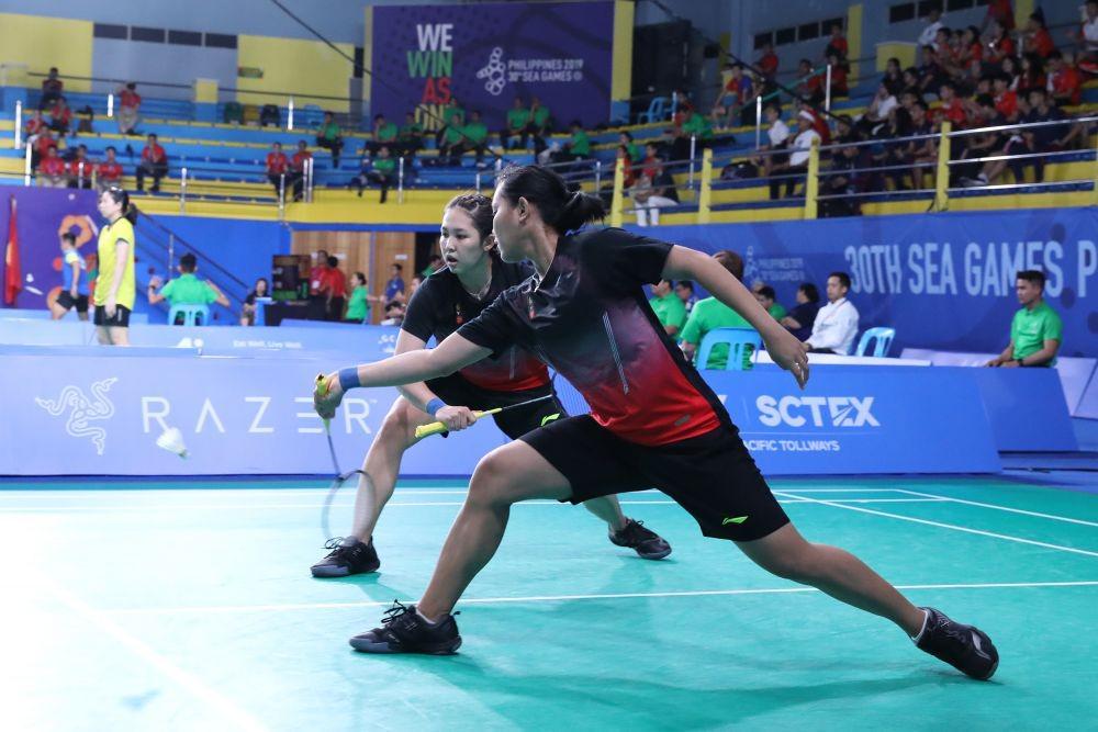 Pasangan Siti Fadia Silva Ramadhanti/Ribka Sugiarto lolos ke babak perempat final SEA Games 2019 (IDN Times/PBSI)