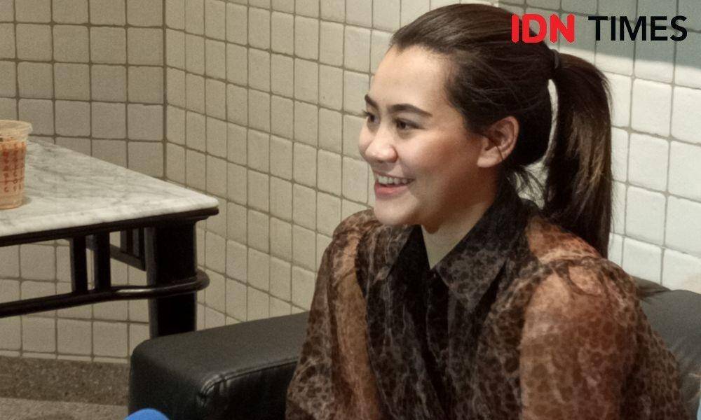 Aaliyah Massaid dalam acara Washington Apple Week 2019 di Food Hall Grand Indonesia, Jakarta. IDN Times/Dhiya Awlia.A