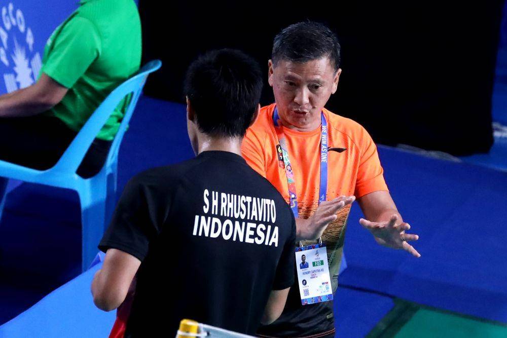 Shesar Hiren Rhustavito terhenti langkahnya di babak perempat final SEA Games 2019 (IDN Times/PBSI)