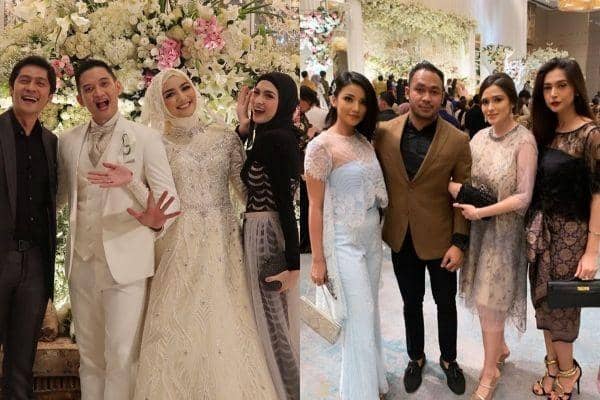 Adu Gaya Tamu Undangan di Resepsi Pernikahan Citra Kirana-Rezky Aditya