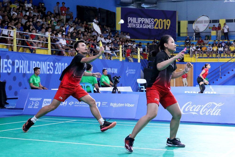 Rinov Rivaldy/Pitha Haningtyas Mentari sumbang medali peringgu SEA Games 2019 (IDN Times/PBSI)