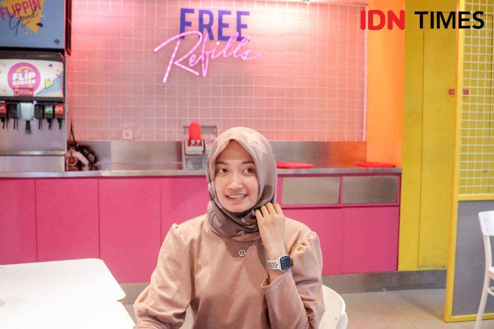 Febrina Gladys saat ditemui di Tunjungan Plaza Surabaya (6/12). IDN Times/Prila Arofani