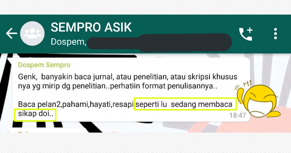 10 Chat Iseng Dosen ke Mahasiswa ini Bikin Kesel, Tapi Juga Ngakak!
