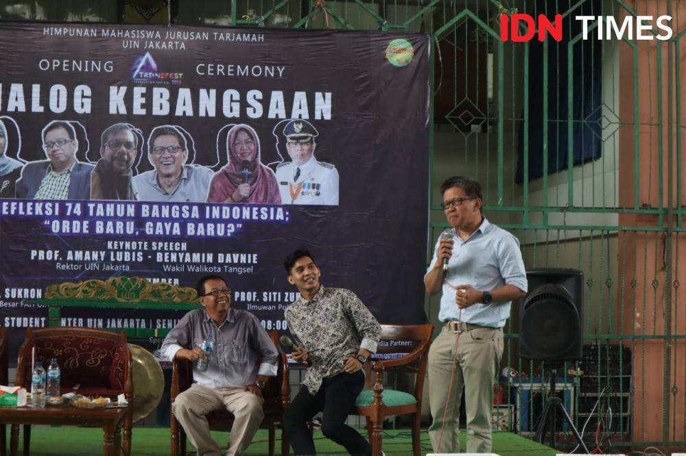 Rocky Gerung (IDN Times/Muhamad Iqbal)