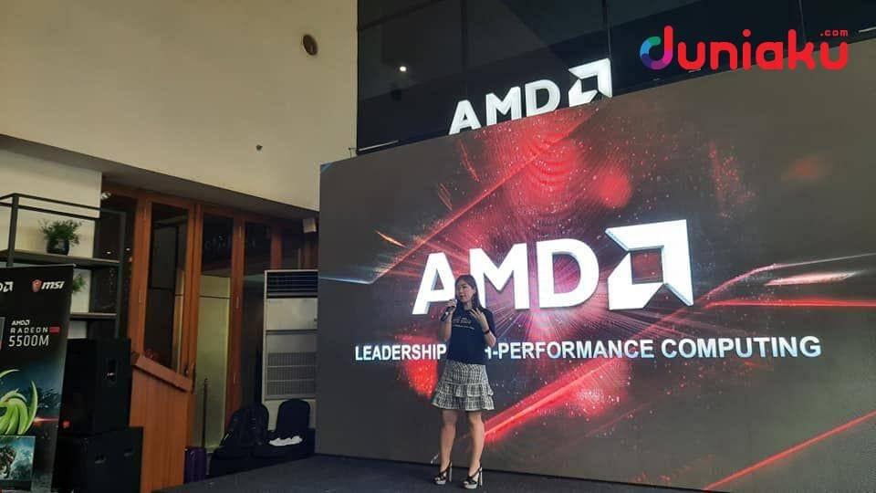 Armawati Cen, Consumer Business Manager AMD Indonesia menjelaskan kapabilitas AMD Ryzen 7, duniaku.com/Adhitya Daniel