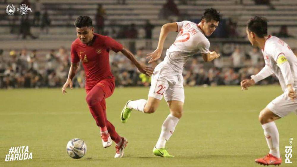 Pertandingan final SEA Games antara Indonesia vs Vietnam. (Instagram.com/officialpssi)