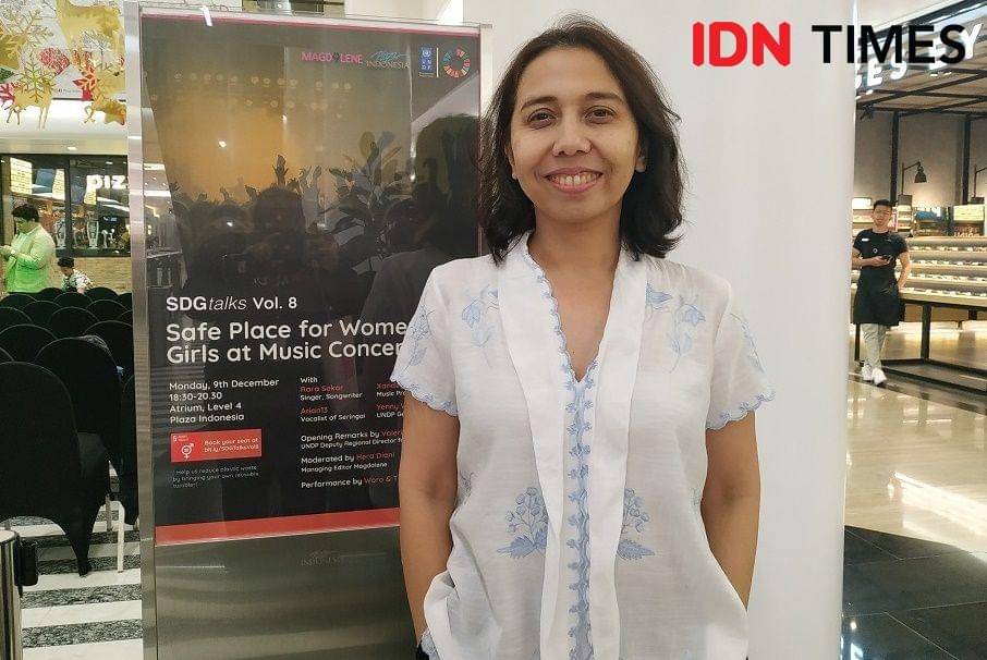 #AkuPerempuan Devi Asmarani di Jakarta. 9 Desember 2019. IDN Times/Syarifah Noer Aulia