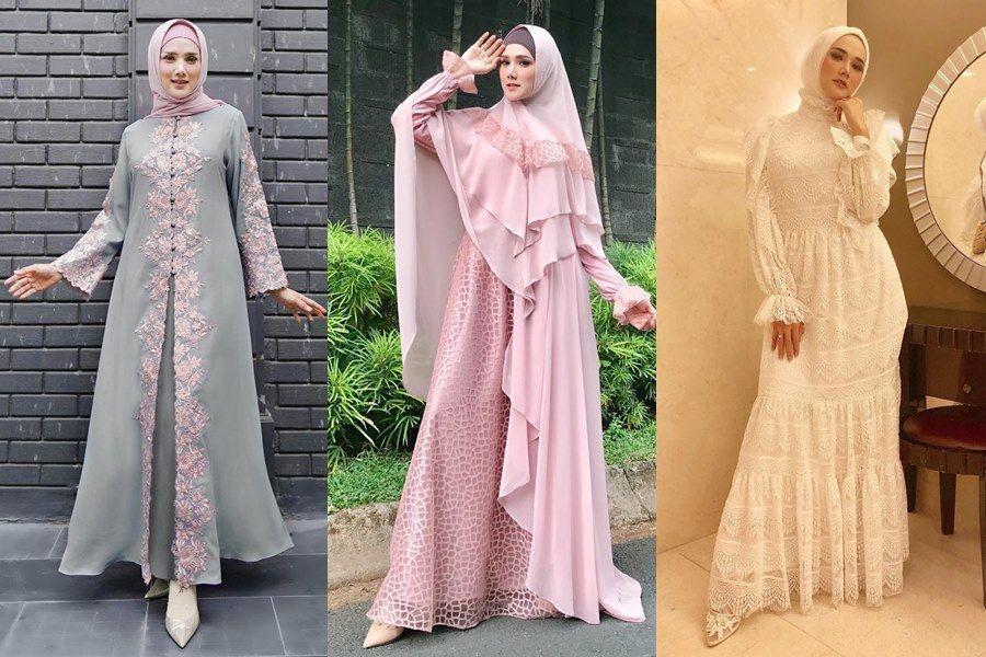 10 ide dress kondangan hijab syar'i ala mulan jameela, stylish!