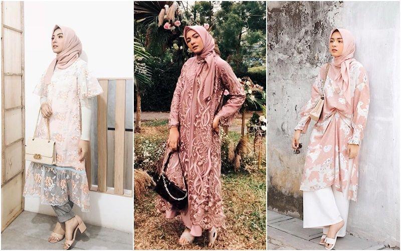 Outfit Pesta dengan Hijab Bella Attamimi, Kunci Tampil Simpel Elegan