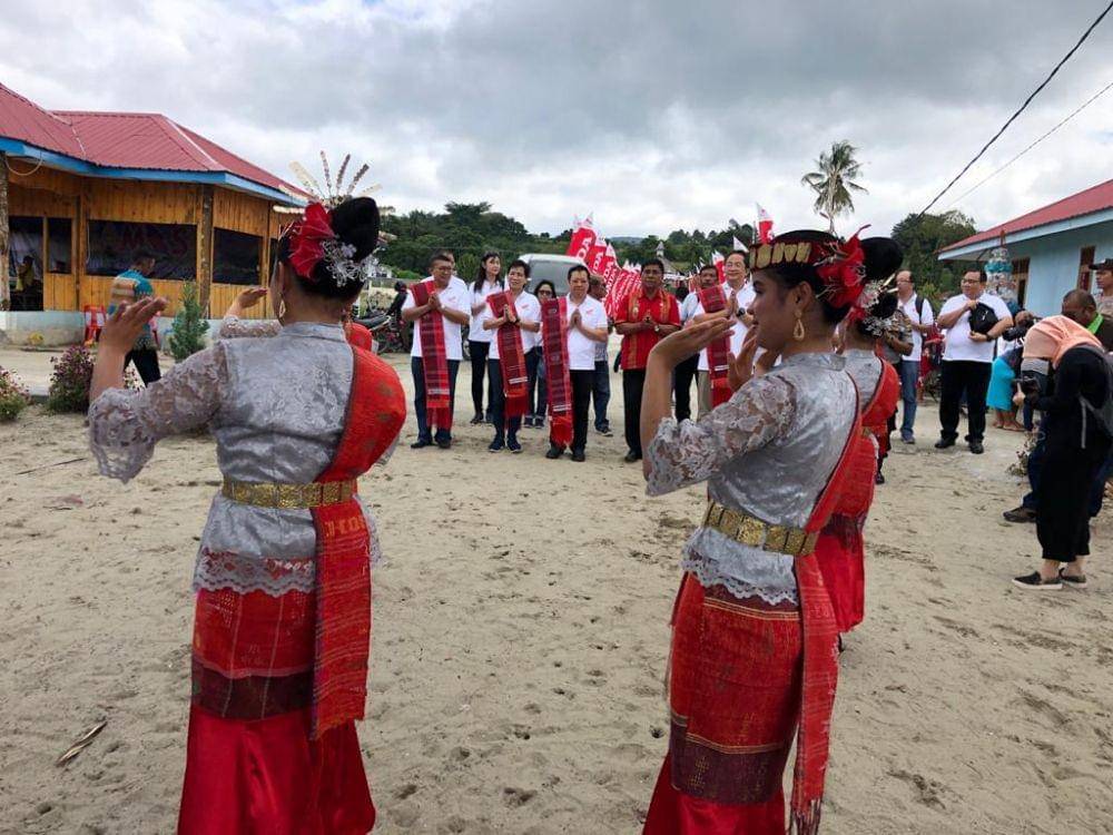 Yayasan Astra Honda Motor (YAHM) kembali melakukan aksi penanaman di bantaran pulau Samosir Danau Toba (Dok. IDN Times)