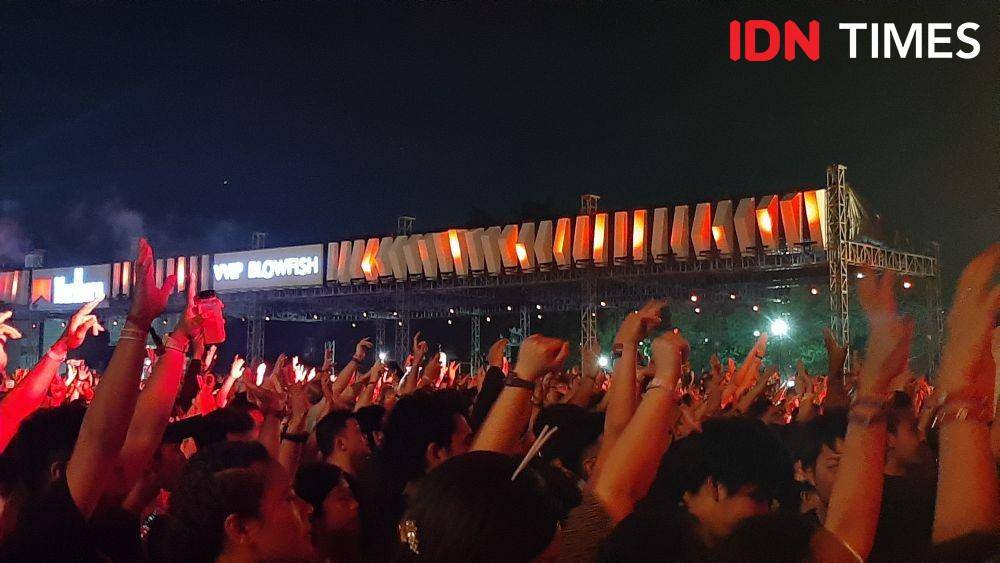 Penampilan spektakuler Calvin Harris di DWP 2019. 15 Desember 2019. IDN Times/Klara Livia