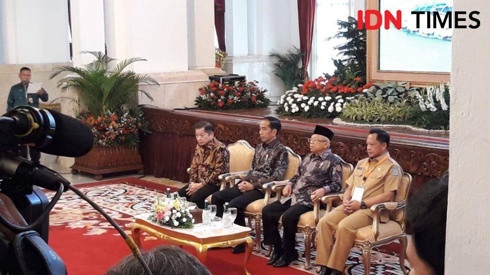 Musrenbangnas RPJMN 2020-2024 di Istana Merdeka, Jakarta Pusat, Senin 16 Desember 2019 (IDN Times/Teatrika Handiko Putri)