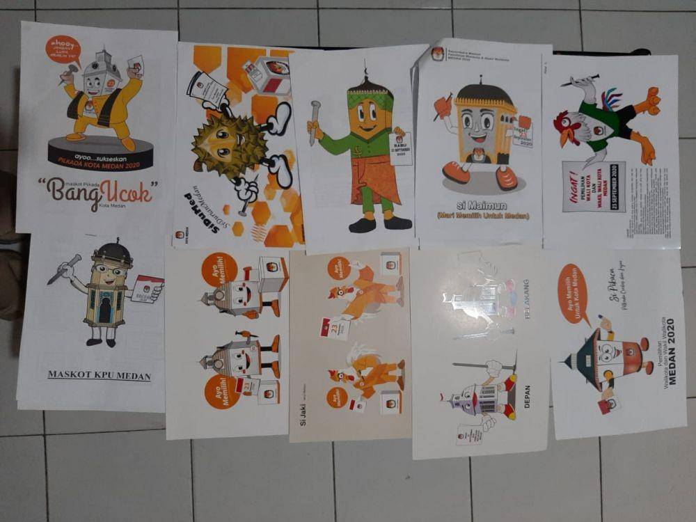 Desain maskot yang masuk nominasi 10 besar untuk Pilkada 2020 (Dok.IDN Times/istimewa)