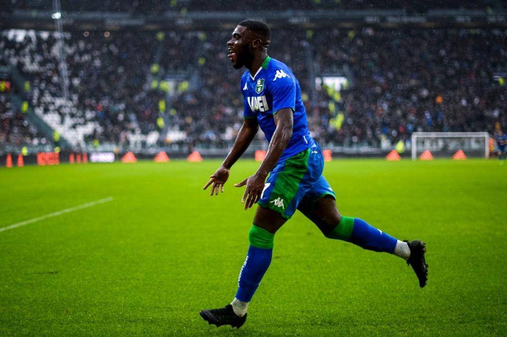 Jeremie Boga ketika mencetak gol ke gawang Juventus, (1/12) lalu. Twitter/@bogajeremie