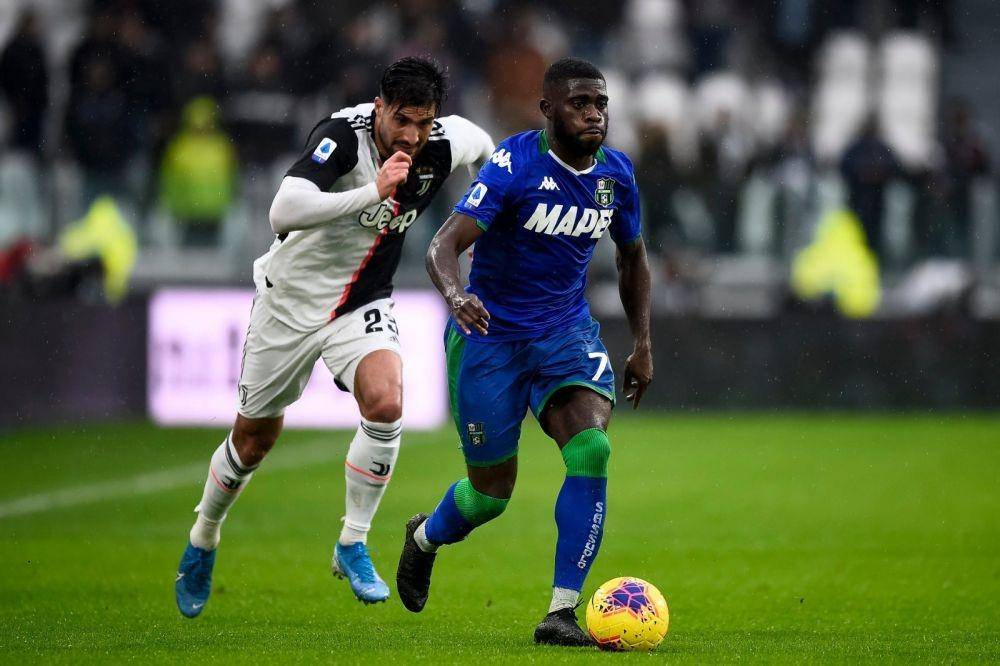 Jeremie Boga kala beraksi melawan Juventus di Serie A. Twitter/@bogajeremie