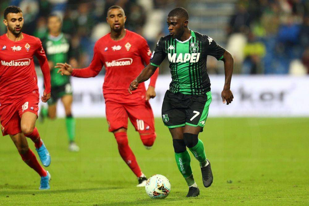 Jeremie Boga kala berlaga melawan Fiorentina di Serie A. Twitter/@bogajeremie