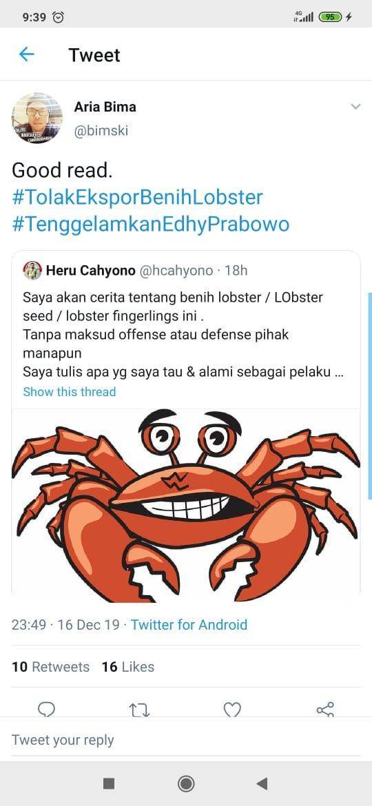 Tagar TenggelamkanEdhyPrabowo di Twitter (Twitter/@bimski)
