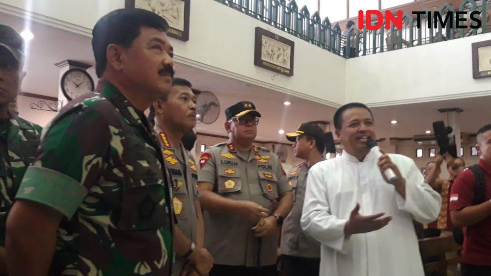 Kapolri dan Panglima Pastikan Gereja Bekas Bom Bunuh Diri Aman