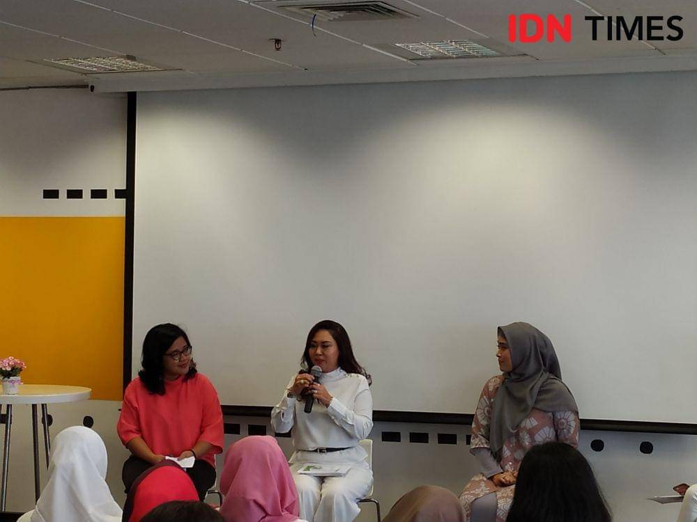 Happy Djarot dalam forum wanita ‘Ngumpul Asik’. 18 Desember 2019. IDN Times/Klara Livia