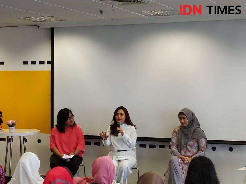 Happy Djarot dalam forum wanita ‘Ngumpul Asik’. 18 Desember 2019. IDN Times/Klara Livia