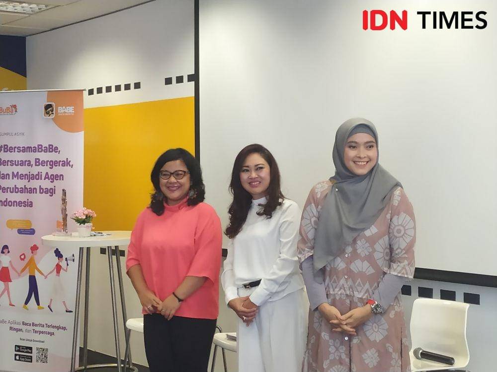 Happy Djarot dalam forum wanita ‘Ngumpul Asik’. 18 Desember 2019. IDN Times/Klara Livia