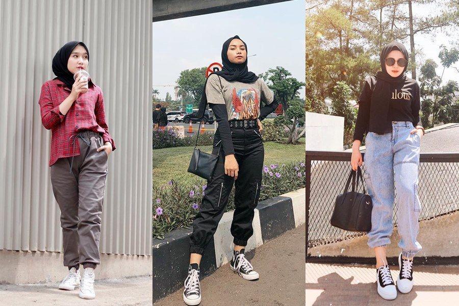 9 Inspirasi OOTD Hijab dengan Jogger Pants, Swag & Stylish!