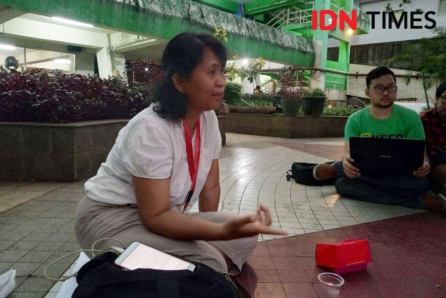 Luviana Ariyanti pada salah satu acara Serikat SINDIKASI. 30 November 2019. IDN Times/Febriyanti Revitasari